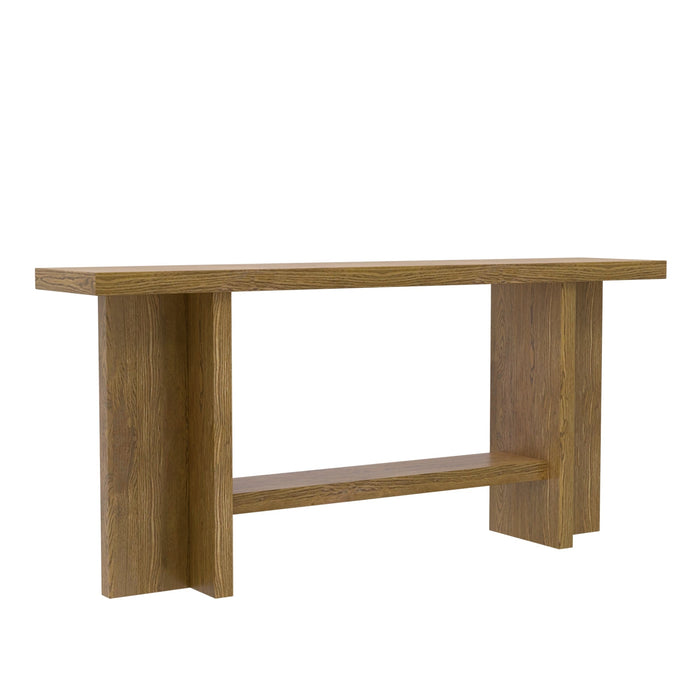 Alpine Furniture Cleo Donte Console Table, Oak