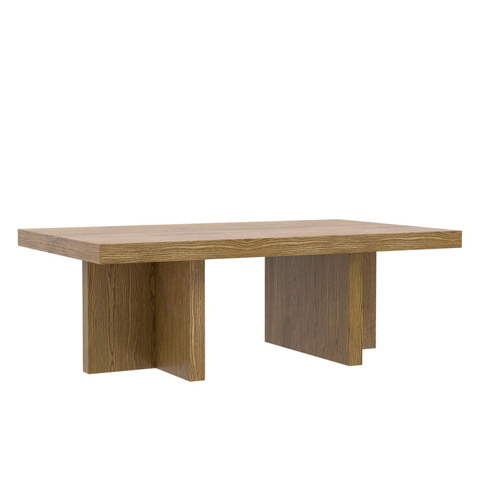 Alpine Furniture Cleo Donte Rectangular Coffee Table, Oak