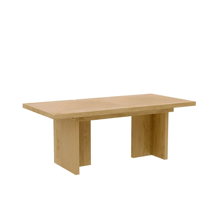Alpine Furniture Cleo Donte Self Storage Extension Dining Table, Natural