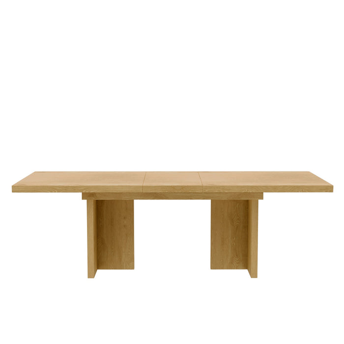 Alpine Furniture Cleo Donte Self Storage Extension Dining Table, Natural