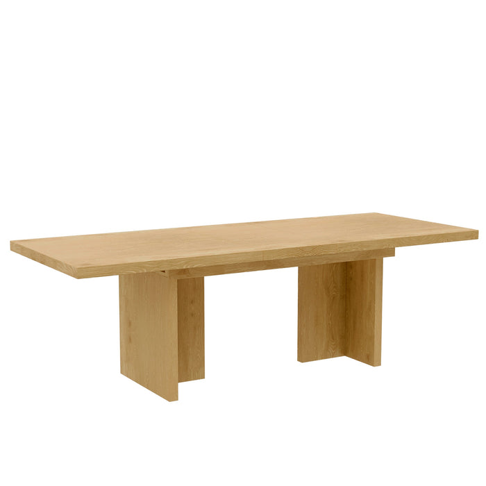 Alpine Furniture Cleo Donte Self Storage Extension Dining Table, Natural