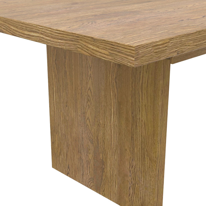 Alpine Furniture Cleo Donte Self Storage Extension Dining Table, Oak