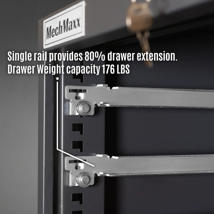 Heavy Duty Modular Drawer Cabinet - Drawer,  59" H x 28.5" W x 22.5" D Tool Storage Organizer,  Steel Construction