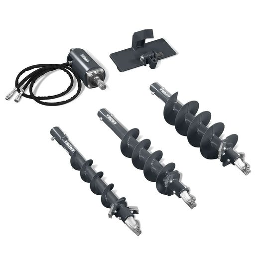 Mini Skid Steer Drive Auger with 6" ,  9" ,  12" Dia. Auger Bits