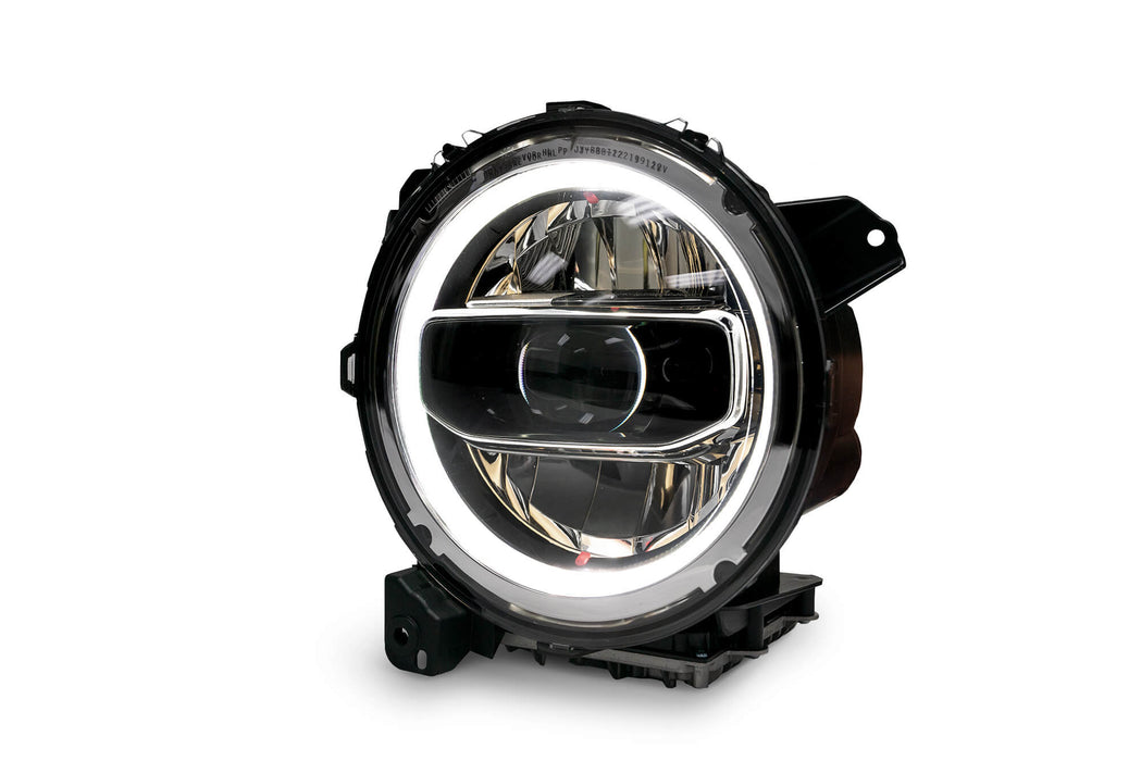 DV8 Offroad 2018-2026 Jeep Wrangler JL & Gladiator JT LED Headlights Chrome – on the trail, image 14 of 16