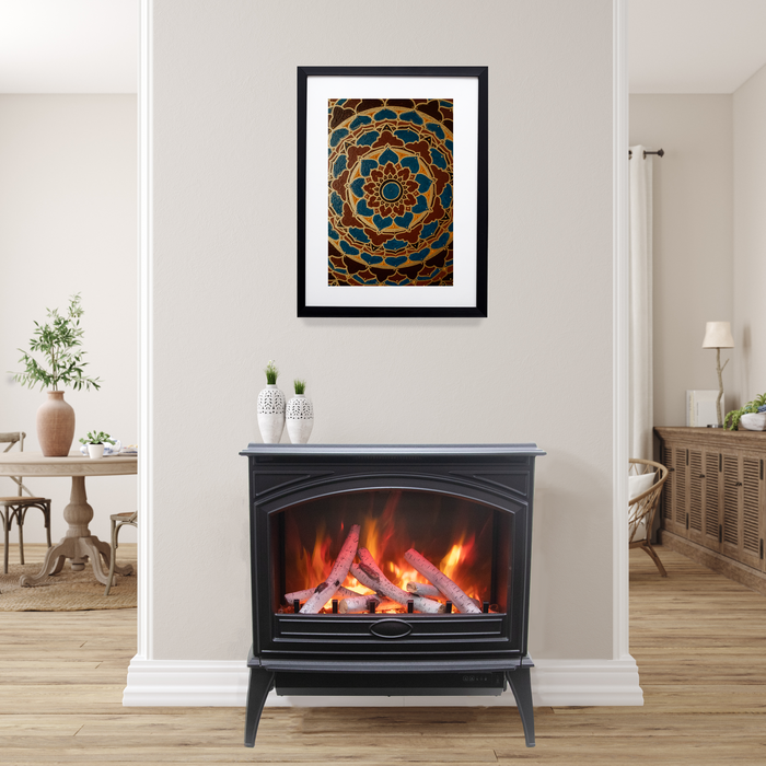 Wood-Burning Fireplace E70-NA - angle view