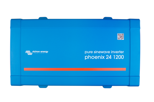 Victron Phoenix Inverter 24/1200 - VE.Direct - 1200VA Output - 24VDC Input - 120VAC Output - Front view of Victron Phoenix Inverter 24/1200