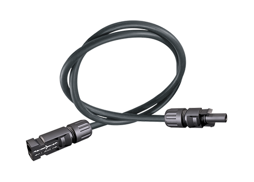 24in 10 AWG Extension MC4 Connections - Solar Panel Cable Extensions - 24in 10 AWG Extension MC4 Connections | Solar Panel Cable Extensions coiled black wire