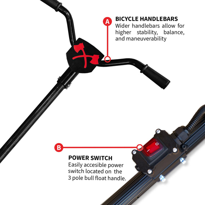Tomahawk Power PRE ORDER: 30" Battery-Powered Portable Power Trowel with 18ft Bull Float Handle - Installation View