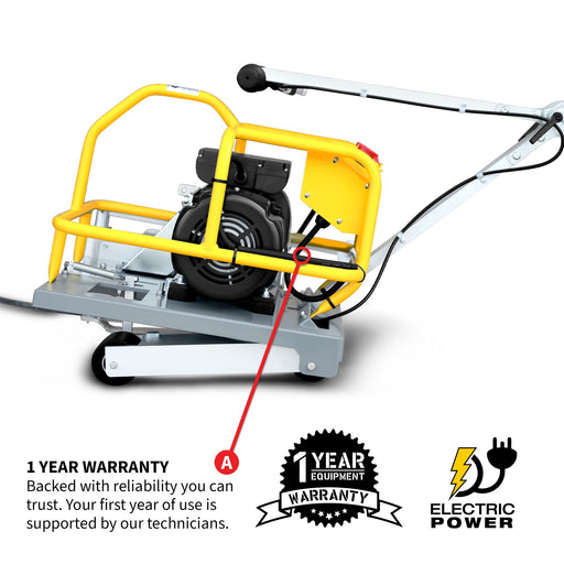 Tomahawk Power 6" Electric Early Entry Green Concrete Saw with 110V Motor - Alternate View