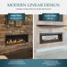 Majestic Echelon II 72" Top Direct Vent Fireplace With IntelliFire Touch Ignition System (NG) Majestic