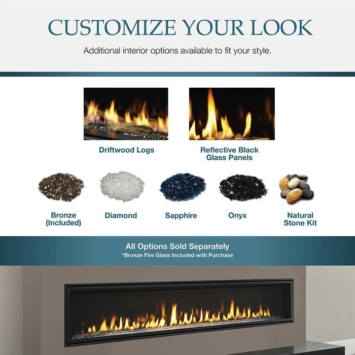Majestic Echelon II 72" Top Direct Vent Fireplace With IntelliFire Touch Ignition System (NG) Majestic