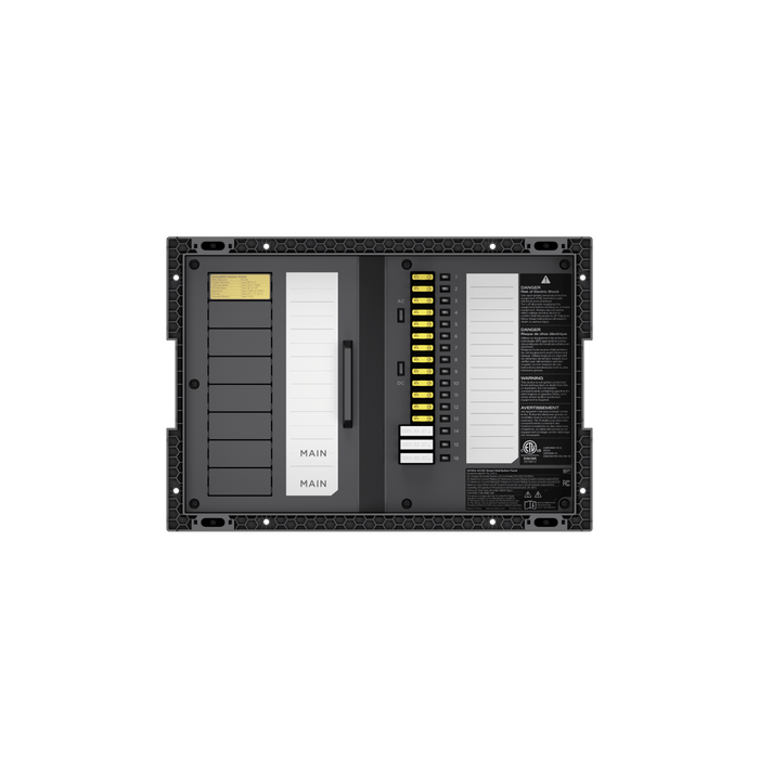30/50A AC/DC Smart Distribution Panel - angled view
