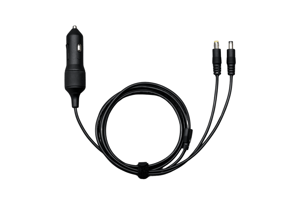 Cigarette Lighter port to DC5521/DC5525 Adapter Cable - front view