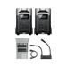 DELTA Pro 2-Pack + Double Voltage Hub + Transfer Switch - front view