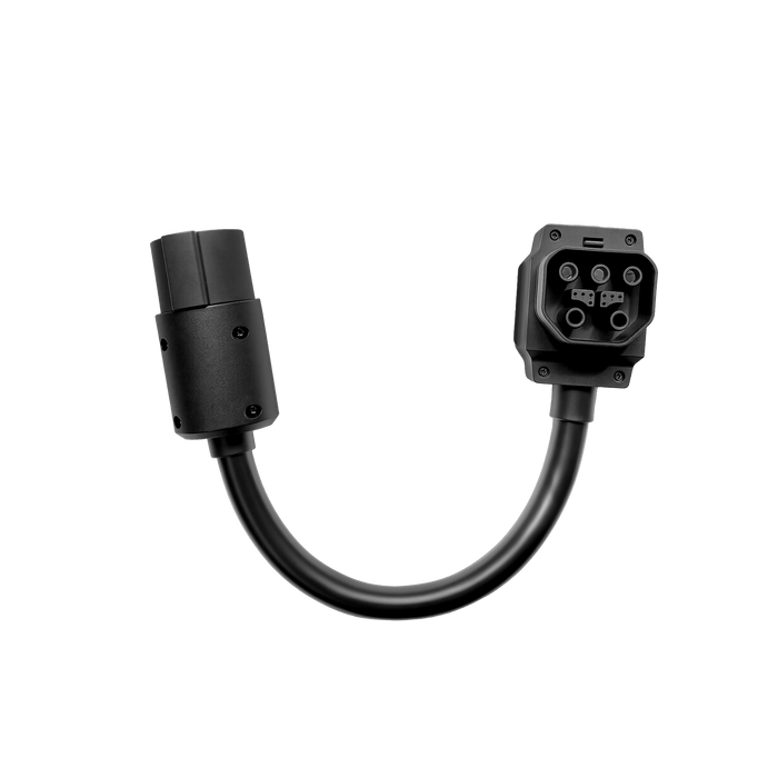 EV Charger to Portable Power Station Adaptor (SAE J1772 to 5P8 Port, 50A) - front view