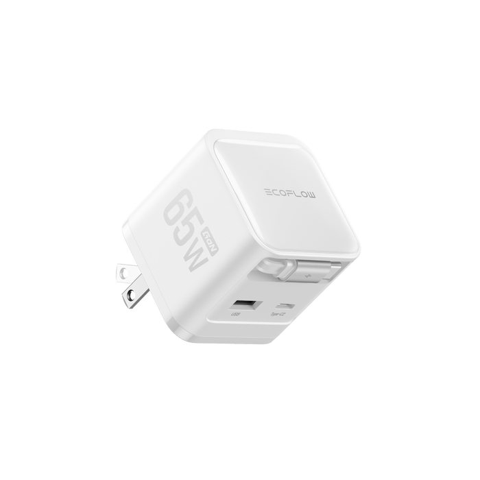 RAPID Charger (65W, Retractable Cable, GaN) - detail view