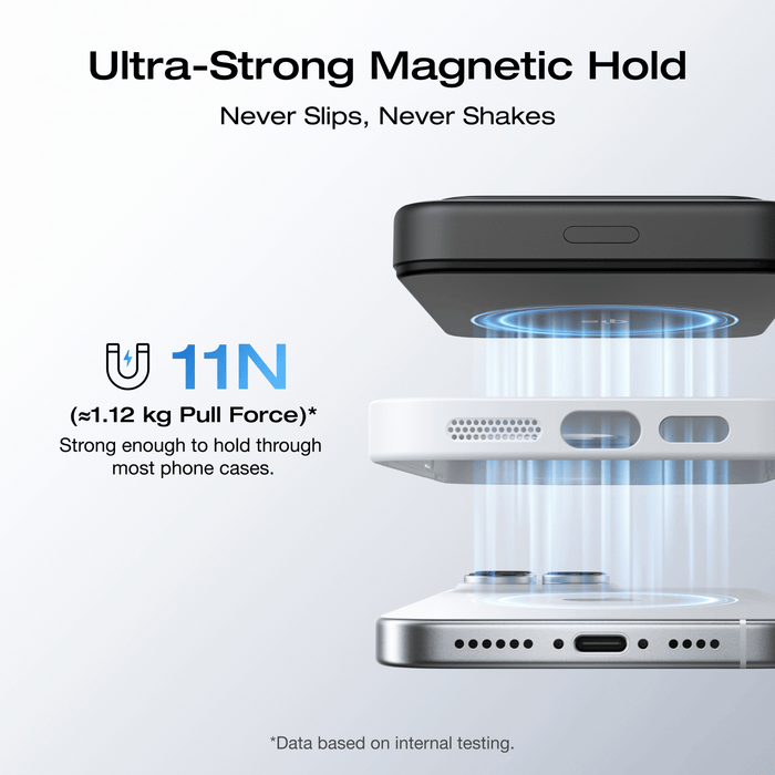 RAPID Mag Qi2 Magnetic Power Bank (10,000mAh, 15W) - ports and outputs