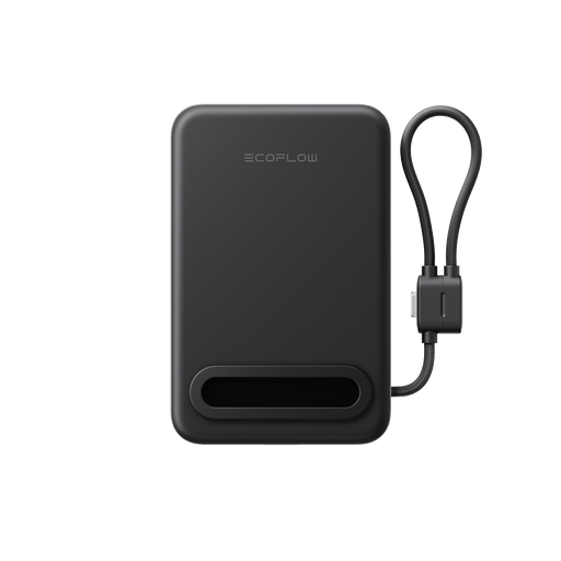 RAPID Mag Qi2.2 Magnetic Power Bank (10,000mAh, 25W, Built-in USB-C Cable) - front view