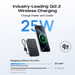 RAPID Mag Qi2.2 Magnetic Power Bank (10,000mAh, 25W, Built-in USB-C Cable) - in use