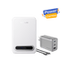 RAPID Mag Qi2 Power Bank (10K, 15W) + RAPID 65W GaN Charger with 100W Cable - angled view