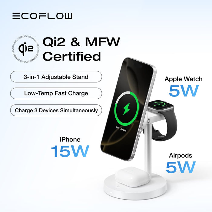 RAPID Mag Wireless Charging Stand (3-in-1) - in use