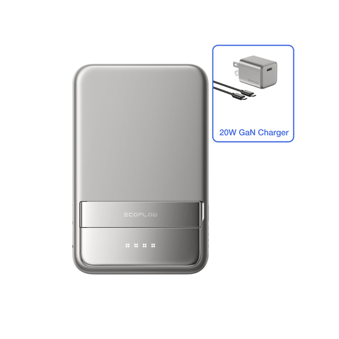 RAPID Magnetic Power Bank (5000mAh) - ports and outputs