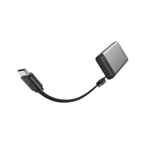 RAPID Power Bank (20K, 45W, Built-in Cable) - angled view