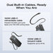 RAPID Power Bank (25,000mAh, 170W, 100W Built-In and Retractable Cables) - detail view