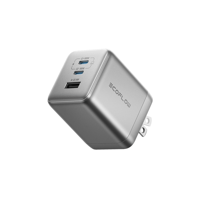RAPID Pro Charger (100W, 3 Ports, GaN) - front view