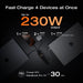 RAPID Pro Power Bank(20,000mAh, 230W, 100W Built-in Cable) - angled view