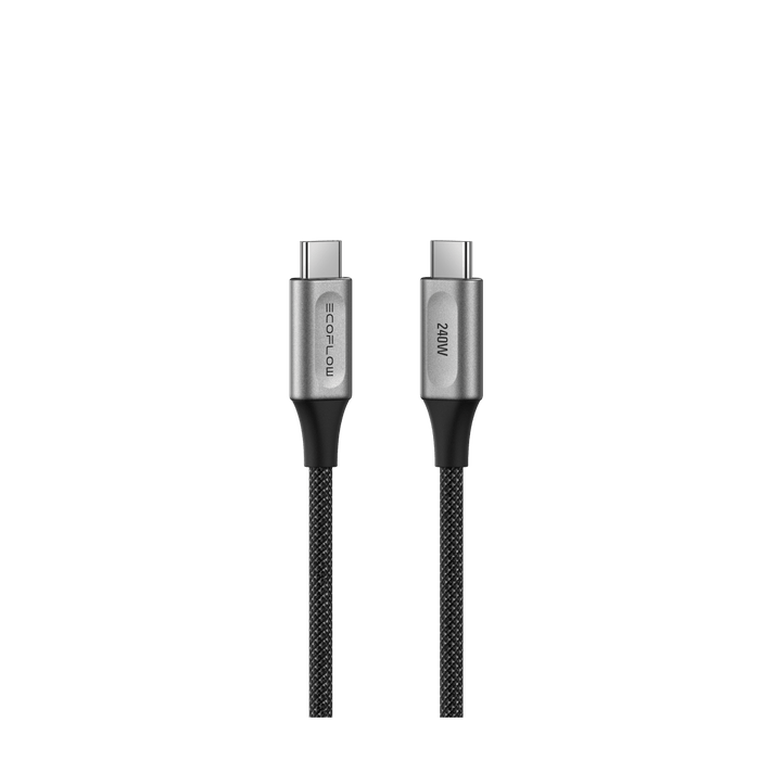 RAPID Pro USB-C to USB-C Cable (240W, Nylon) - front view