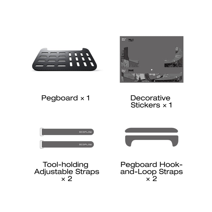 RIVER 3 Plus Tool Pegboard - angled view