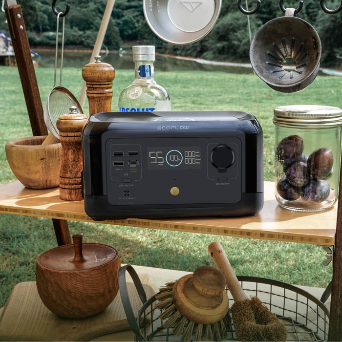 RIVER Mini Portable Power Station - ports and outputs