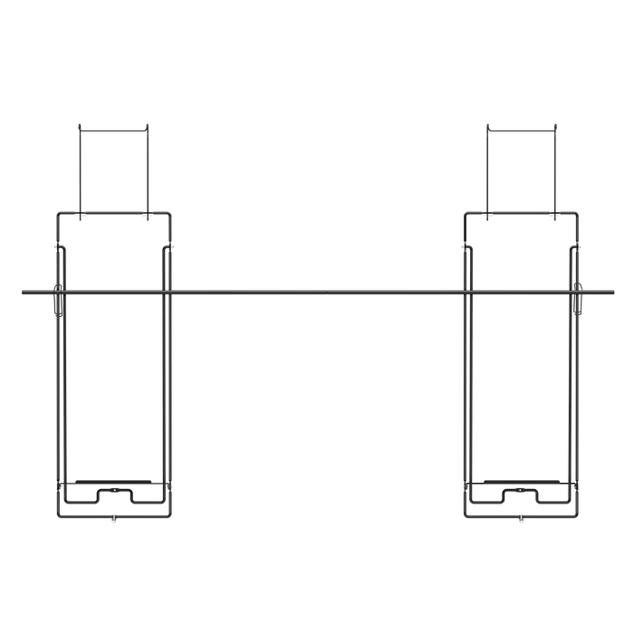 Solar Panel Foldable Bracket - size and scale