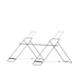 Solar Panel Foldable Bracket - front view