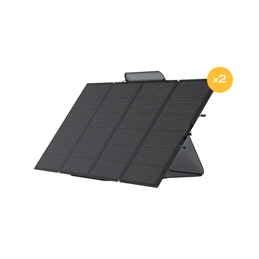 400W Portable Solar Panel 2-Pack - front view