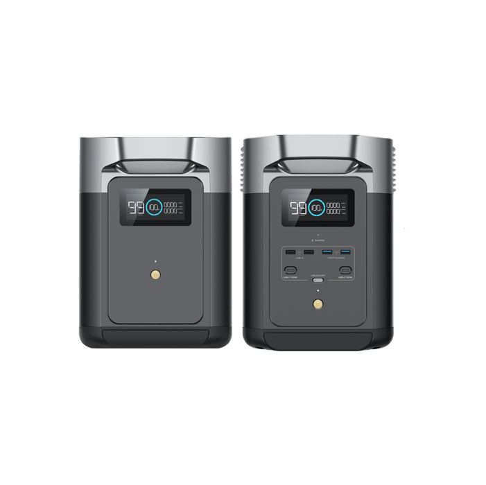 Green Vista Living EcoFlow DELTA 2 + DELTA 2 Smart Extra Battery | 2048Wh Portable Power Station Expandable Backup... Bundle