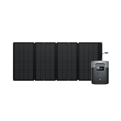 Green Vista Living EcoFlow DELTA 2 Max + 160W Solar panel Bathroom Vanity