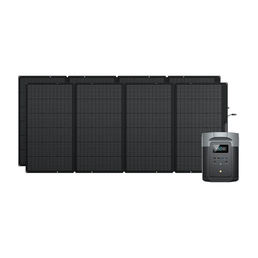 Green Vista Living EcoFlow DELTA 2 Max + 400W Solar Panel | 3400W, 2048Wh, X-Boost, Home &... Bathroom Vanity - Side View