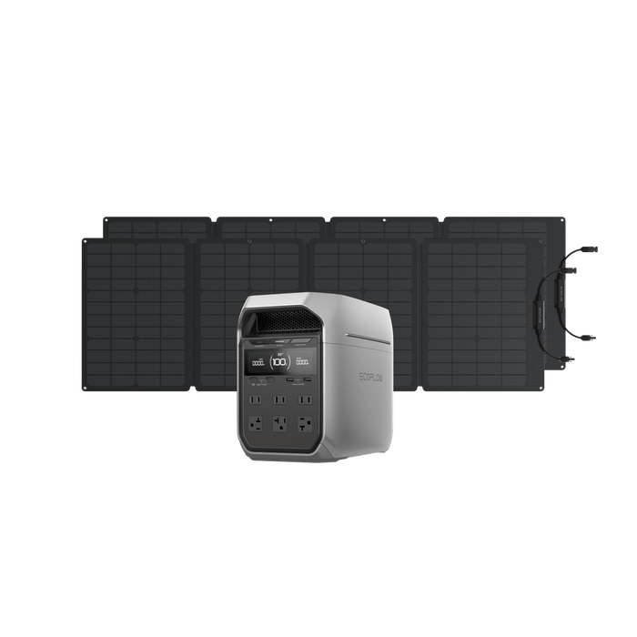 DELTA 3 Series Solar Generator (PV110W) - angled view