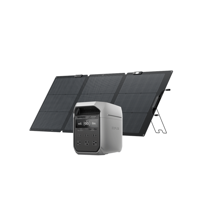 DELTA 3 Series Solar Generator (PV160W) - front view