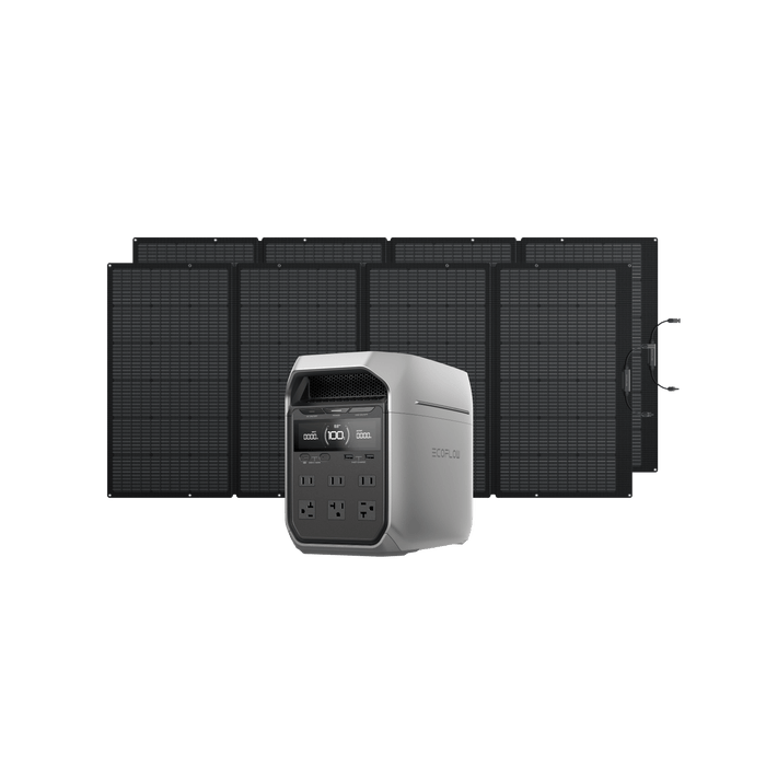 DELTA 3 Series Solar Generator (PV400W) - angled view