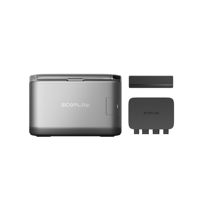 GLACIER Classic Portable Fridge Freezer + 500W Alternator Charger - front view