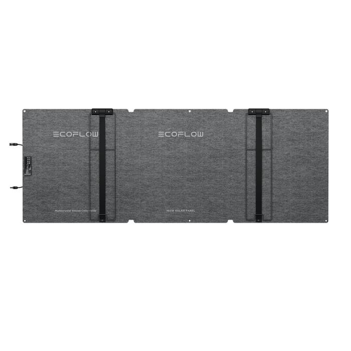 160W Portable Solar Panel 2-Pack - ports and outputs