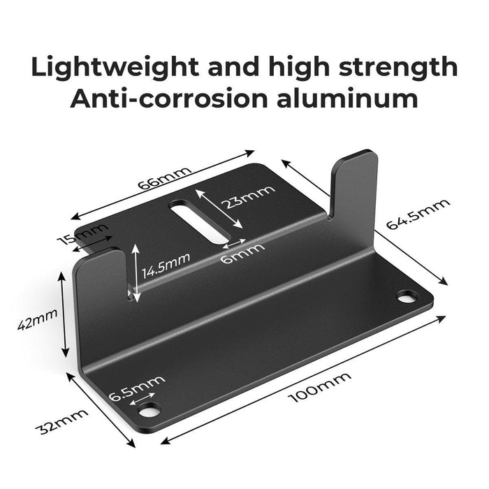 Rigid Solar Panel Mounting Feet - detail view