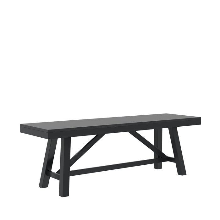 Alpine Furniture Cleo Eleanor Bench, Black
