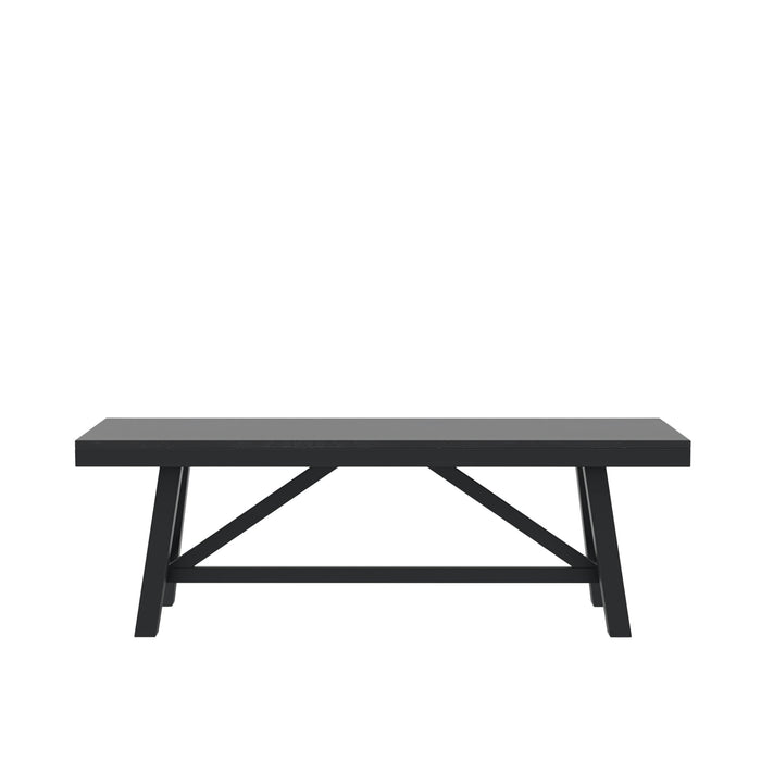 Alpine Furniture Cleo Eleanor Bench, Black