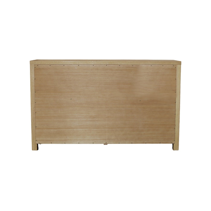 Alpine Furniture Cleo Eleanor Glass & Wood Sideboard