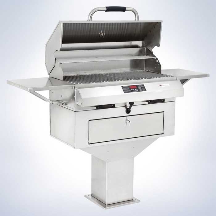 Electri-Chef Emerald 24” Pedestal-Base Outdoor Electric Grill - 4400-EC-336-PB-24 Electri-Chef